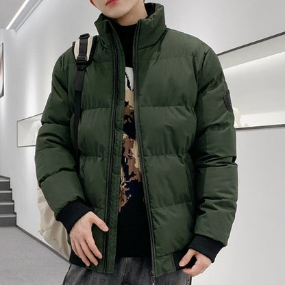 Thick, Warm, Simple Cotton-padded Jacket For Men