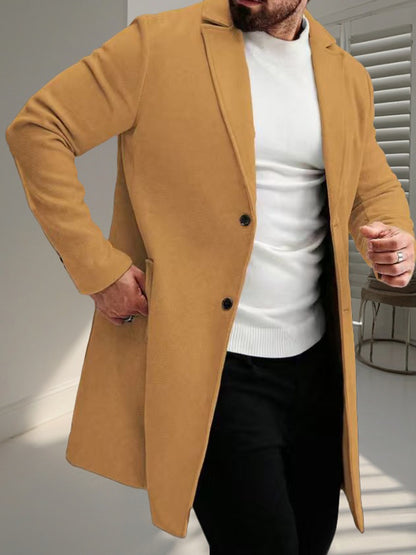 Klassischer vielseitiger Business-Stil High-End Single-Brust Casual Trench Coat