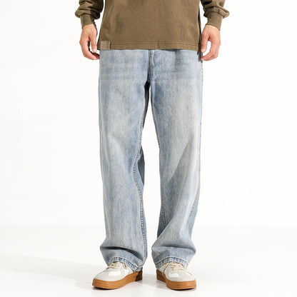 Gewaschene Straight Jeans