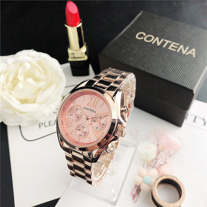 Women's Fashion Diamond Quartz Mesh Strap Watch