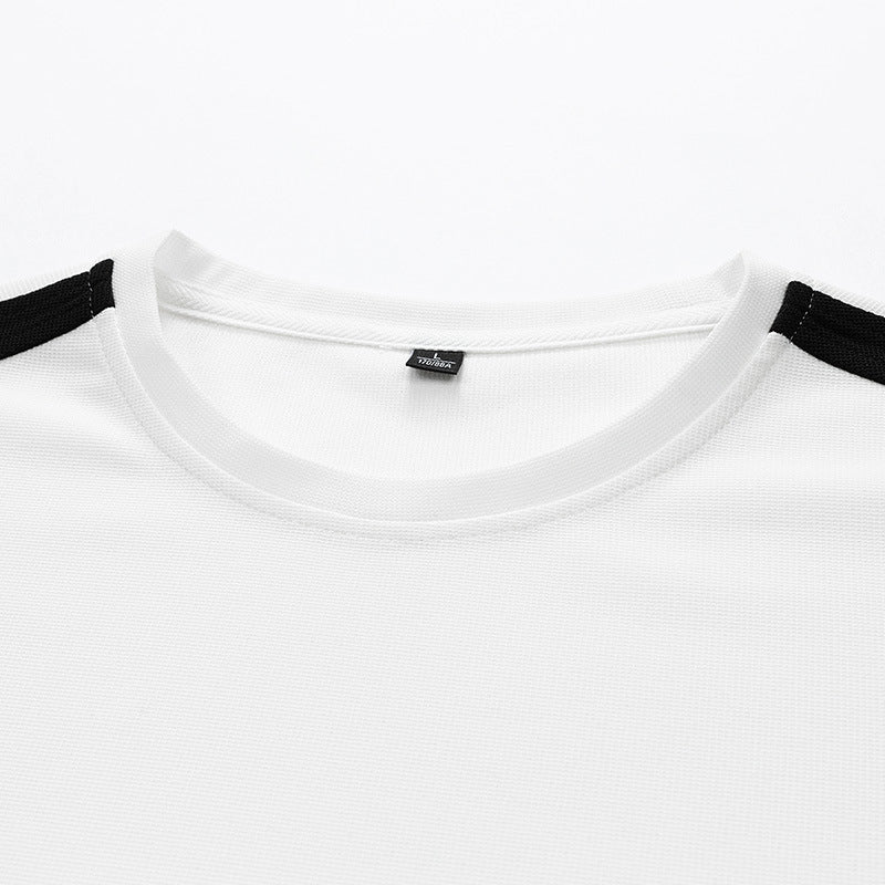 Hong Kong Style Loose Round Neck Short Sleeve Shorts 2-piece Set Leisure Sports Suit Men