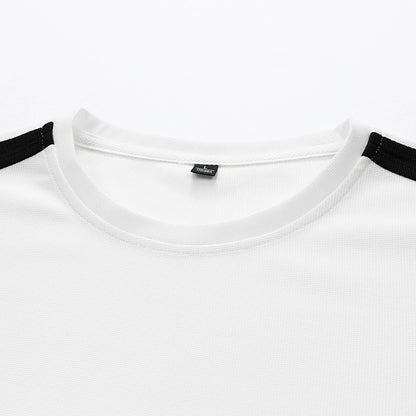 Hong Kong Style Loose Round Neck Short Sleeve Shorts 2-piece Set Leisure Sports Suit Men