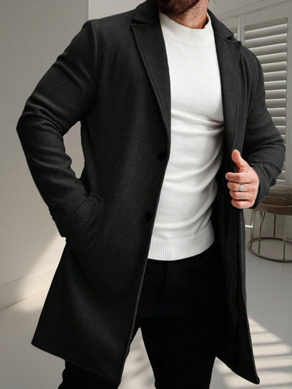 Klassischer vielseitiger Business-Stil High-End Single-Brust Casual Trench Coat