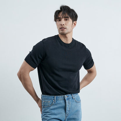 Neue Einfarbige Kurzarm T-Shirt