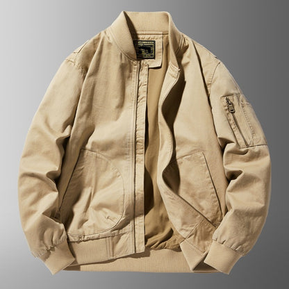 Entspannende Baseball-Kragen-Lässige Jacke für Herren