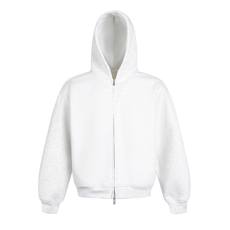 Heavy-Duty Double-Zipper-Hoodie im amerikanischen Stil für Paare