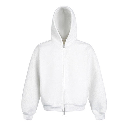 Heavy-Duty Double-Zipper-Hoodie im amerikanischen Stil für Paare