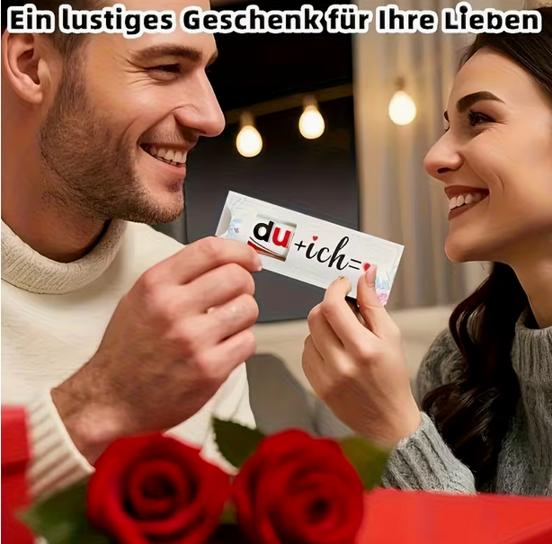 Du + Ich" Filz-Geschenkverpackung – Die liebevolle Kleinigkeit