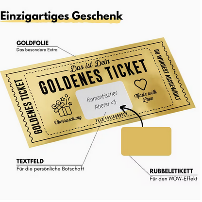 Goldenes Ticket – Der personalisierbare Rubbel-Gutschein