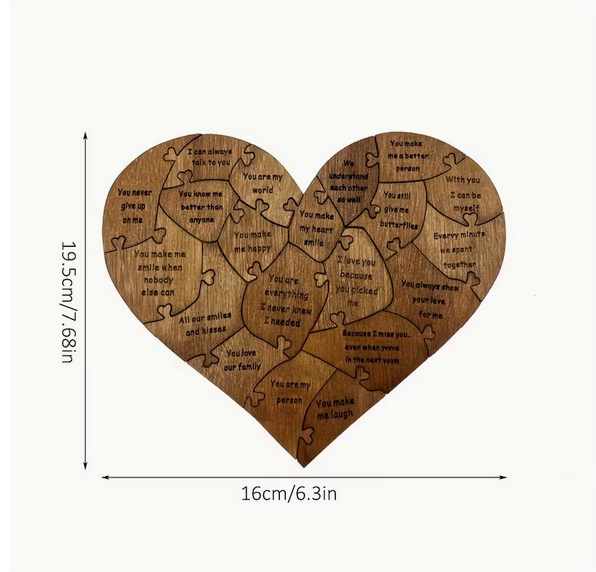 "20 Gründe Warum Ich Dich Liebe" – Das sentimentale Holz-Puzzle