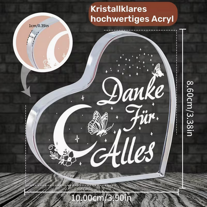 Herzliches Lehrer-Wertschätzungsgeschenk – Acryl-Andenken