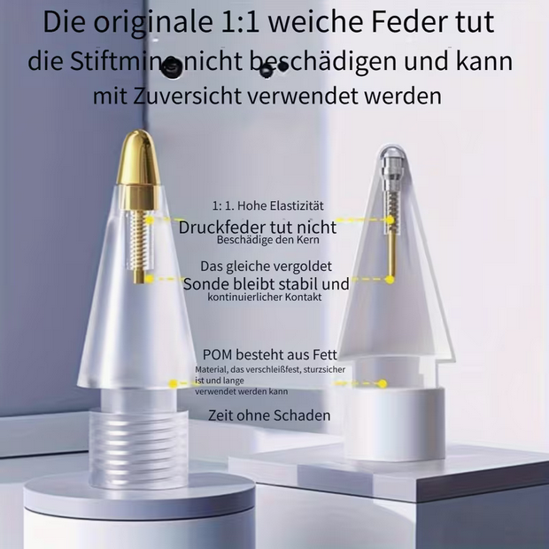 Premium Ersatzspitzen für Apple Pencil Pro, 1. & 2. Gen – Hochpräzise Stiftspitzen – Verschleißfest & Drucksensitiv
