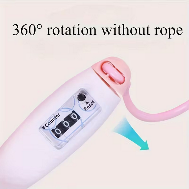 Digitales Sprungseil mit mechanischem Zähler – Verstellbare Länge für Cardio & Fitness – Erhältlich in Rosa, Blau, Grün & Gelb