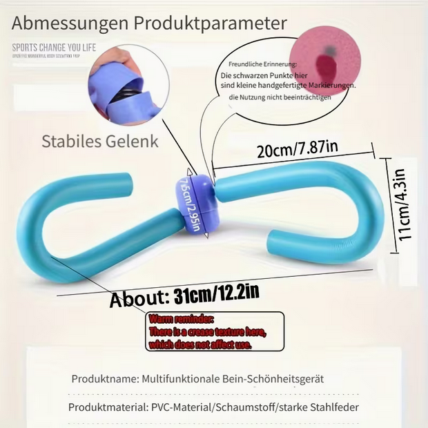 Beckenboden-Trainer & Oberschenkel-Former – Ideal für Rückbildung nach der Geburt – Effektives Bein- & Po-Training (Lila/Rosa)
