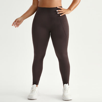 High-waisted Butt-lifting Yoga Pants With Moisture-wicking And High-elasticity Long Pants
