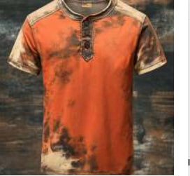 Hip Hop Casual Sportknopf Kurzarm T-Shirt