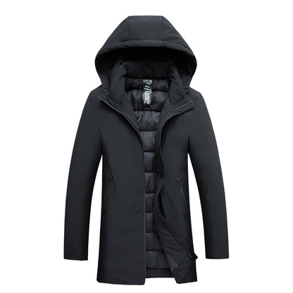 Winter Thickened And Insulated Cotton Coat For Middle-aged And Elderly Dads