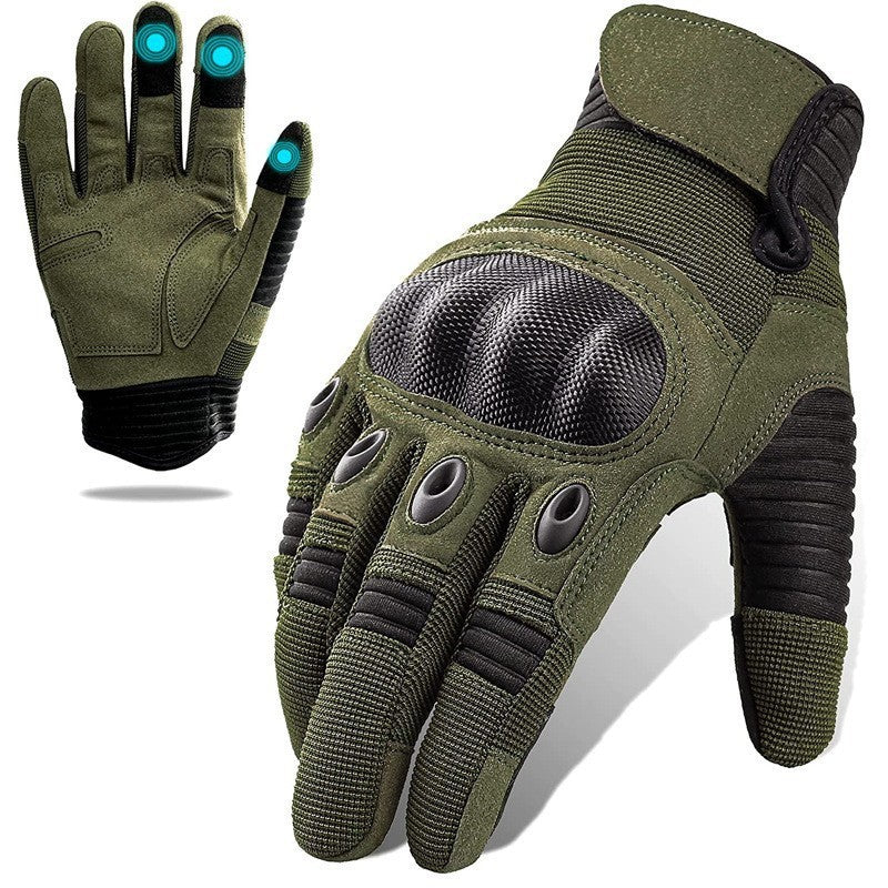 Touchscreen Taktische Vollfinger-Motorrad-Handschuhe
