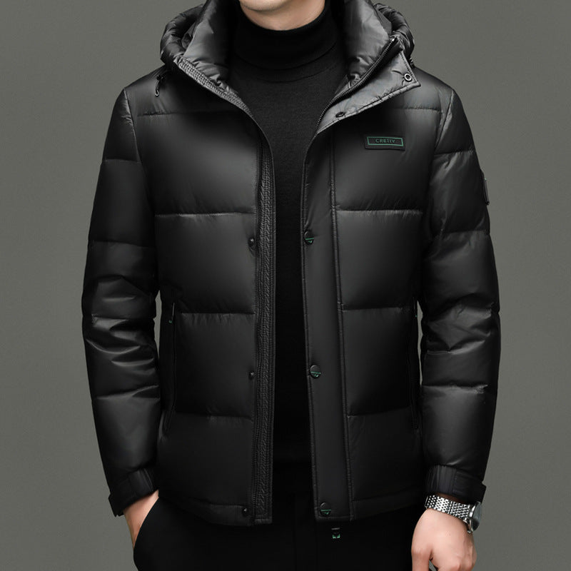 New Style Casual Windproof And Cold-resistant Jacket With Detachable Hood