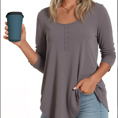 High-waisted Autumn Women's Long-sleeve Top