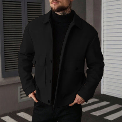 Übergangsjacke – Overshirt im Clean-Style