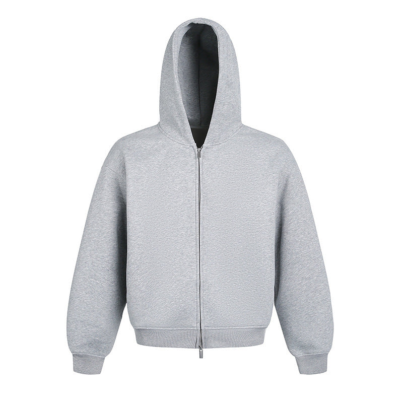 Heavy-Duty Double-Zipper-Hoodie im amerikanischen Stil für Paare