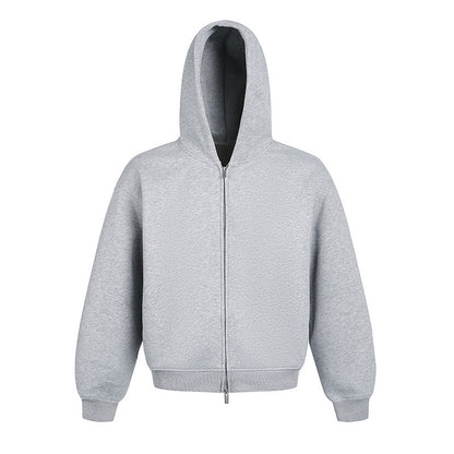 Heavy-Duty Double-Zipper-Hoodie im amerikanischen Stil für Paare