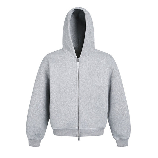 Heavy-Duty Double-Zipper-Hoodie im amerikanischen Stil für Paare