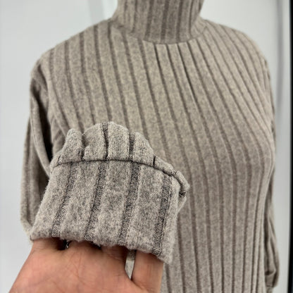 Women's Turtleneck Mini Dress - Slim Fit Long Sleeve Spring Fall Dress, Lightweight Basic