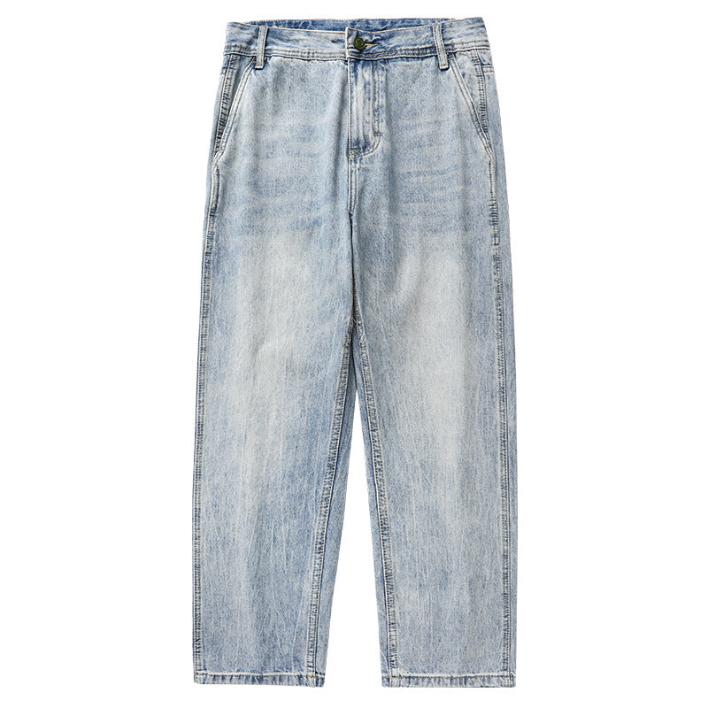 Gewaschene Straight Jeans
