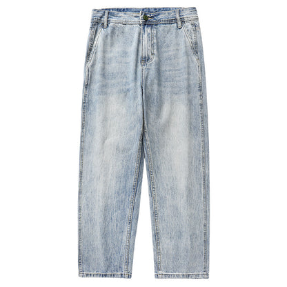 Gewaschene Straight Jeans