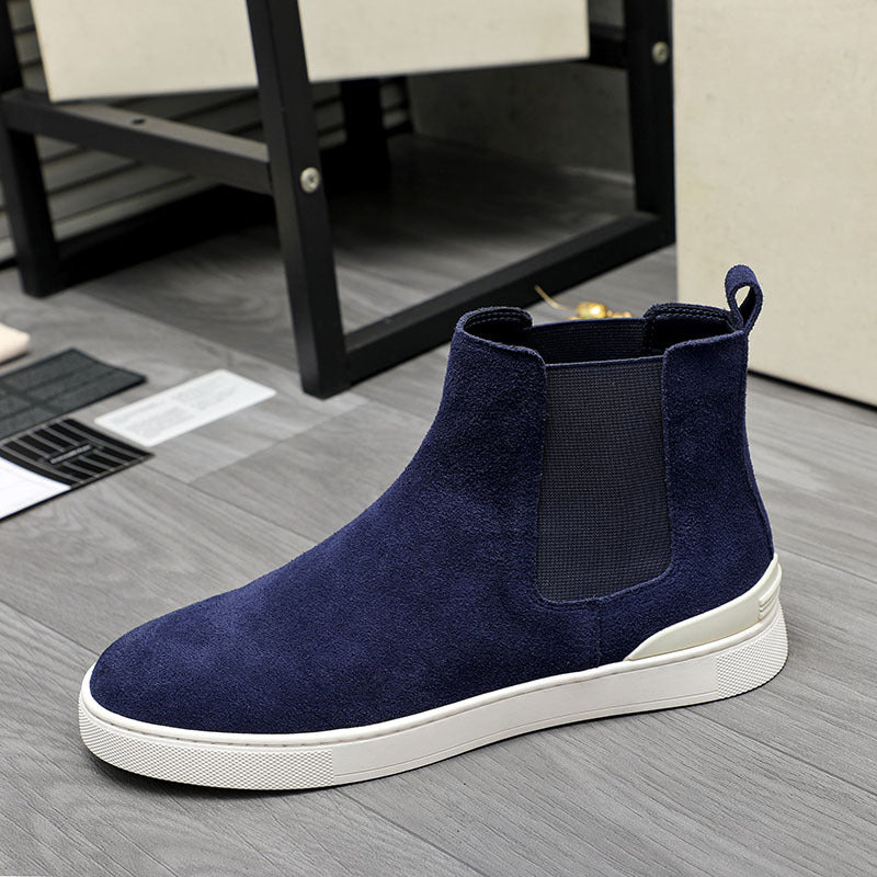 High-Top Schuhe Mit Soft Sohle, Aus Wildleder