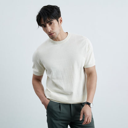 Neue Einfarbige Kurzarm T-Shirt