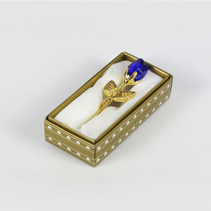 Neue Valentinstag Metall Kristall Rose Dekorationen