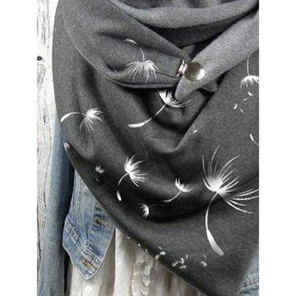 Women's Cotton Malaysia Warm Button Scarf