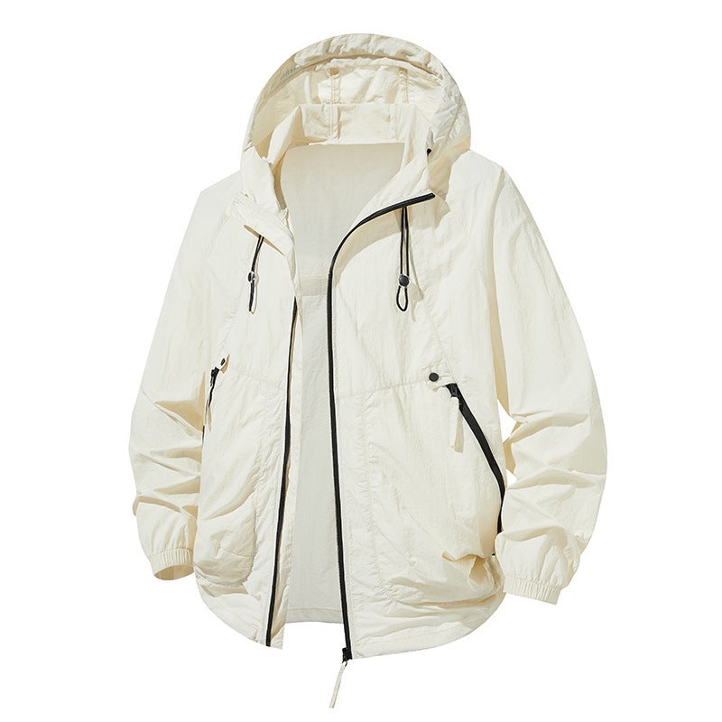 Sonnenschutz-Paar-Kleidung Atmungsaktive, ultradünne Kapuzenjacke