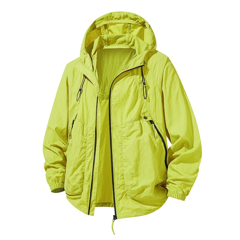 Sonnenschutz-Paar-Kleidung Atmungsaktive, ultradünne Kapuzenjacke