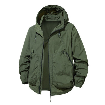 Sonnenschutz-Paar-Kleidung Atmungsaktive, ultradünne Kapuzenjacke