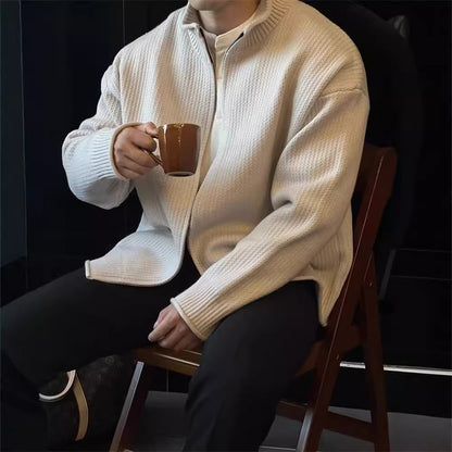 Vintage Strickjacke mit Stehkragen