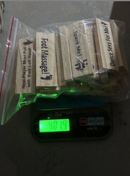 Paar Spiel Nacht Intimität Block Tower