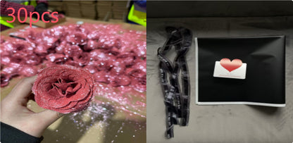 Personalisierte Valentinstag Brautstrauß