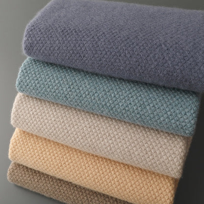 Men's AutumnWinter Business Casual Round Neck Cashmere Sweater