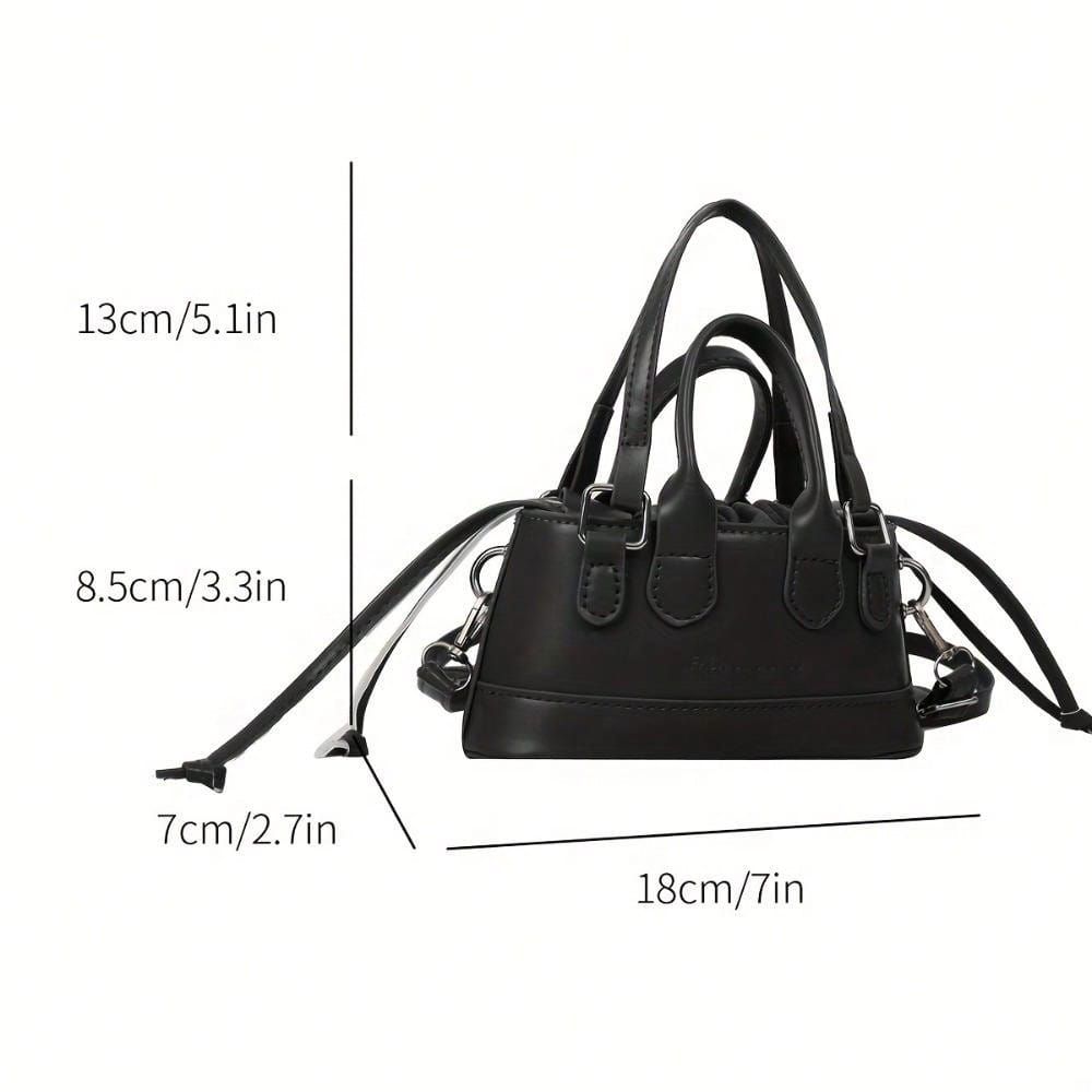 Exklusive Mini-Crossbody-Tasche für Damen – Stylische Handtasche mit Top-Handle – Trendiges Micro-Bag Design