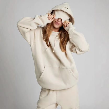 Colorful Couple Hoodie With Drawstring Eye Mask