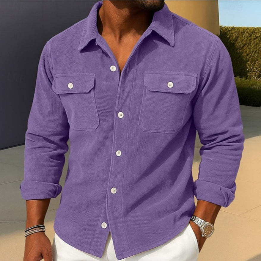 Herren Langarm-Polo mit edler Jacquard-Struktur – Sportlicher Zipper & Slim Fit | Atmungsaktiv