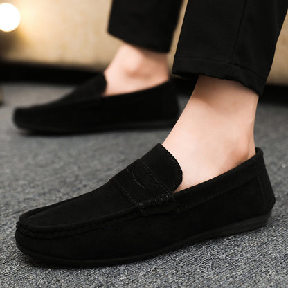 Leichte Herren Slip-on Freizeitschuhe – Atmungsaktives Canvas – Komfortable Loafer mit spitzer Zehenpartie