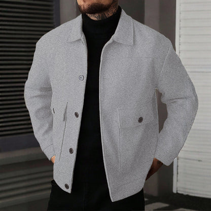 Übergangsjacke – Overshirt im Clean-Style