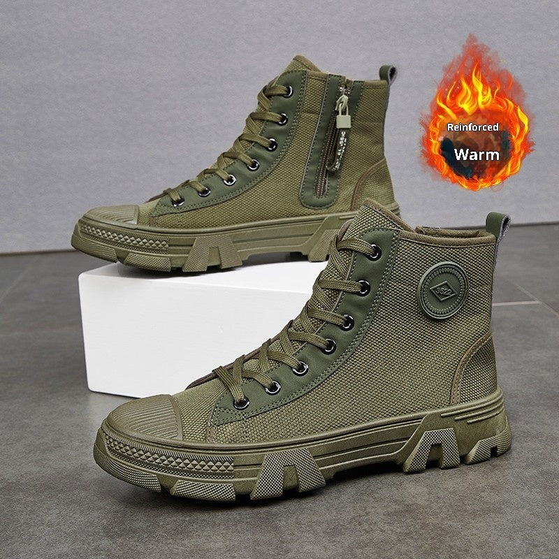 Atmungsaktive High-Top-Seitenreißverschluss-Stiefel