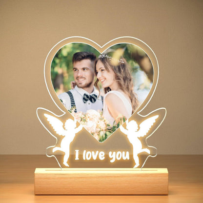 Valentine's Day Night Light Acryl Color Printing Photo Personalisiertes Ornament