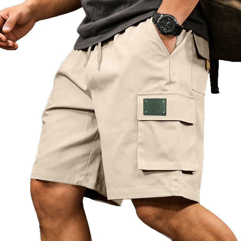 Lässige Herren-Cargo-Shorts mit elastischem Bund
